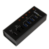 StarTech.com 4 Port USB 3.0 Hub plus 3 Dedicated USB Charging Ports (2 x 1A & 1 x 2A) - Wall Mountable Metal Enclosure~4 Port US