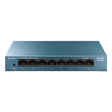 TP-Link LS108G network switch Unmanaged Gigabit Ethernet (10/100/1000) Blue