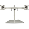 StarTech.com Dual Monitor Stand - Ergonomic Free Standing Dual Monitor Desktop Stand for two 24" VESA Mount Displays - Synchroni