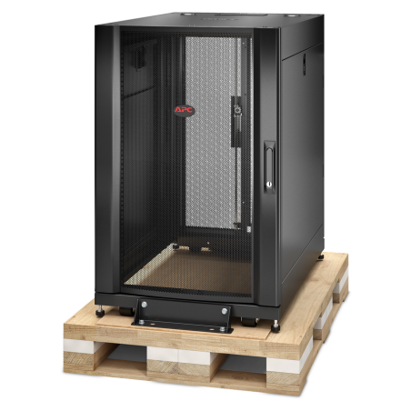 APC NetShelter SX, Server Rack Enclosure, 18U, Shock Packaging, Black, 925H x 600W x 900D mm