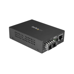 StarTech.com Multimode (MM) SC Fiber Media Converter for 10/100/1000 Network - 550m Range - Gigabit Ethernet - 850nm - Full Dupl