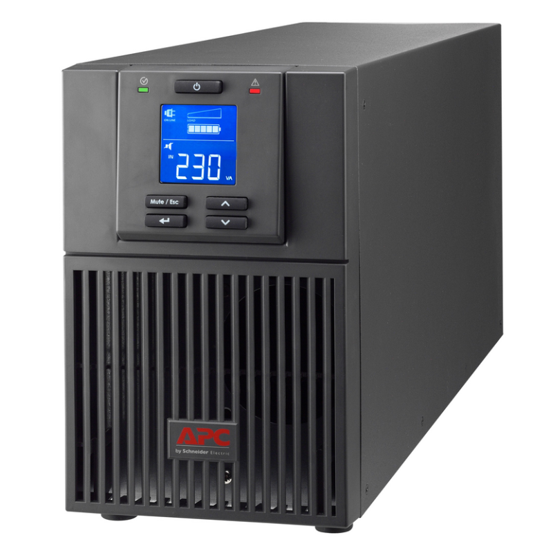 APC Easy UPS On-Line, 1000VA/800W, Tower, 230V, 3x IEC C13 outlets, Intelligent Card Slot, LCD, Extended runtime, No Battery
