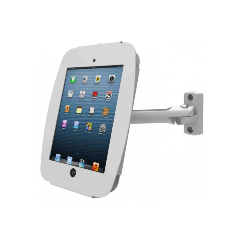 Compulocks iPad Pro 12.9" (3-6th Gen) Space Enclosure Swing Wall Mount White