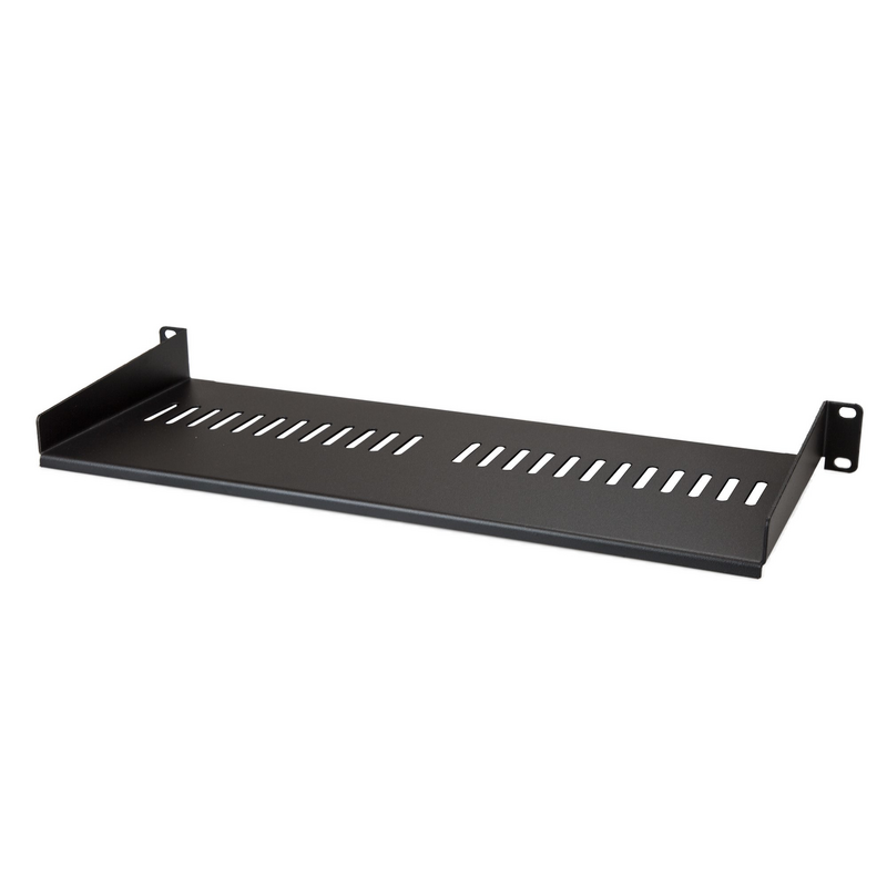 StarTech.com 1U Server Rack Shelf - Universal Vented Rack Mount Cantilever Tray for 19" Network Equipment Rack & Cabinet - Heavy