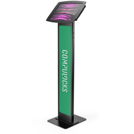 Compulocks iPad Pro 12.9" (3-6th Gen) Space Enclosure Brandable Floor Stand Black