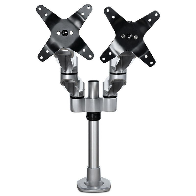 StarTech.com Desk Mount Dual Monitor Arm - Premium Articulating Monitor Arm - up to 30” VESA Mount Displays - Height Adjustable 