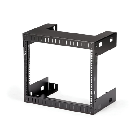 StarTech.com 8U 19" Wall Mount Network Rack - 12" Deep 2 Post Open Frame Server Room Rack for Data/AV/IT/Computer Equipment/Patc