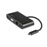 StarTech.com USB C Multiport Adapter - Mini USB-C Dock w/ Single Monitor VGA 1080p Video - 60W Power Delivery Passthrough - USB 