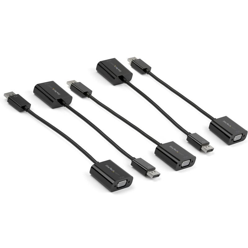 StarTech.com 5-Pack DisplayPort to VGA Adapter - DisplayPort 1.2 to VGA Active Adapter - Digital DP to Analog VGA Video Converte