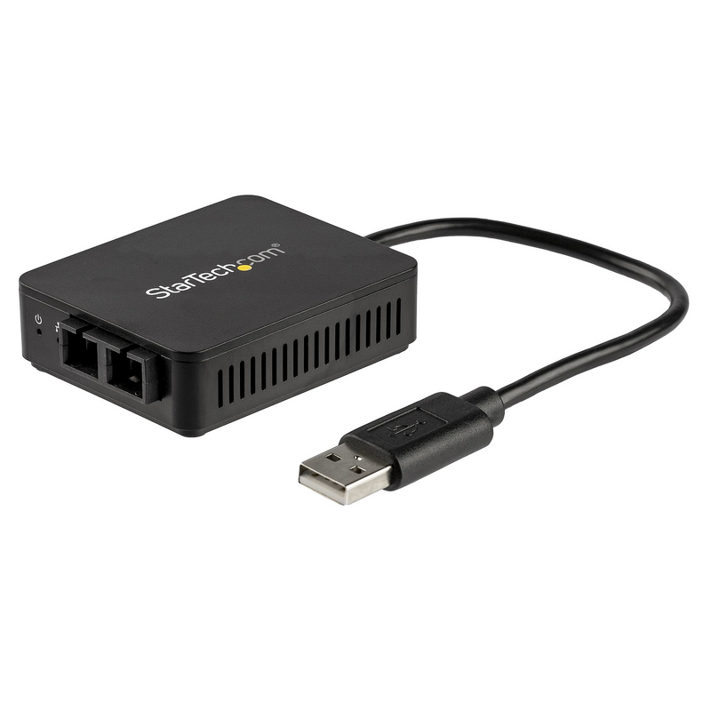 StarTech.com USB to Fiber Optic Converter - 100Mbps - USB 2.0 to Fiber Network Adapter - 100Base-FX SC Female Duplex Multimode F