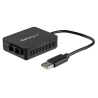 StarTech.com USB to Fiber Optic Converter - 100Mbps - USB 2.0 to Fiber Network Adapter - 100Base-FX SC Female Duplex Multimode F