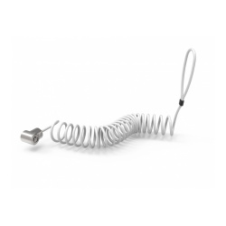 Compulocks Universal Tablet Lock with Keyed Coiled Cable Lock Black