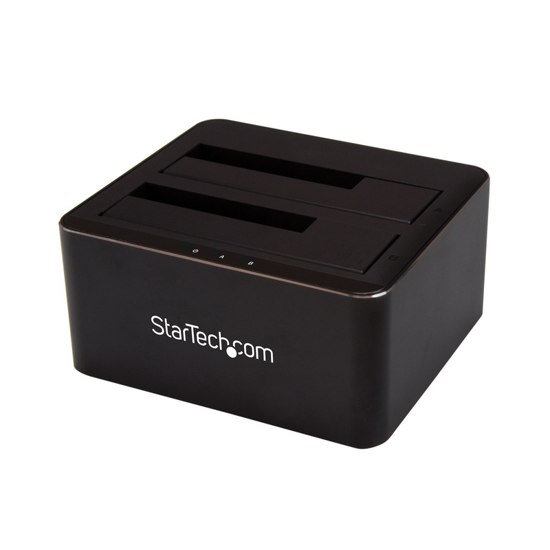 StarTech.com Dual-Bay USB 3.0 to SATA Hard Drive Docking Station, USB Hard Drive Dock, External 2.5/3.5" SATA I/II/III SSD/HDD D