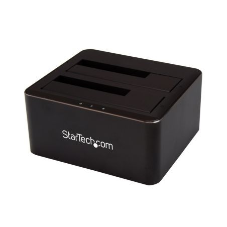 StarTech.com Dual-Bay USB 3.0 to SATA Hard Drive Docking Station, USB Hard Drive Dock, External 2.5/3.5" SATA I/II/III SSD/HDD D