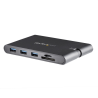 StarTech.com USB C Multiport Adapter - USB Type-C Mini Dock with HDMI 4K or VGA 1080p Video - 100W Power Delivery Passthrough, 3
