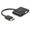 StarTech.com DisplayPort to HDMI VGA Adapter - DisplayPort 1.2 HBR2 to HDMI 2.0 (4K 60Hz) or VGA 1080p Converter Dongle - DP to 