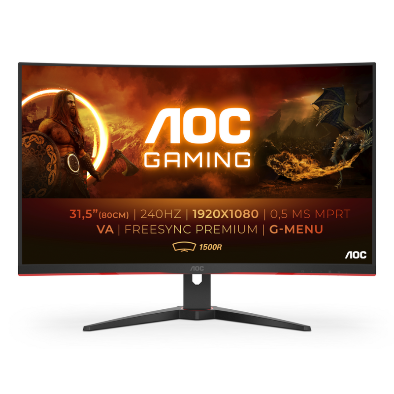AOC G2 C32G2ZE/BK computer monitor 80 cm (31.5") 1920 x 1080 pixels Full HD LED Black, Red