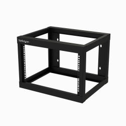 StarTech.com 6U 19" Wall Mount Network Rack 19" Deep 2 Post Open Frame for Server Room Data/AV/IT/Communication/Computer Equipme