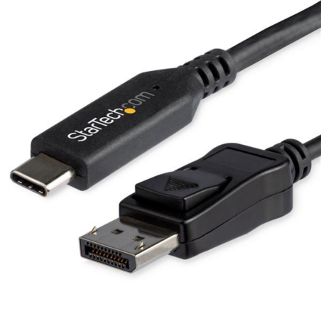 StarTech.com 6ft/1.8m USB C to DisplayPort 1.4 Cable - 4K/5K/8K USB Type-C to DP 1.4 Alt Mode Video Adapter Converter - HBR3/HDR