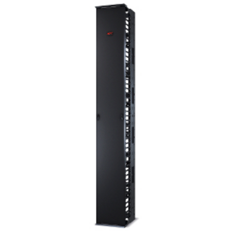 APC Performance, Vertical Cable Manager for 2 & 4 Post Racks, 84"H x 12"W, Single-Sided with Door