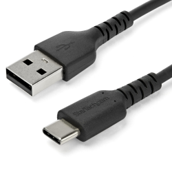 StarTech.com 1m USB A to USB C Charging Cable - Durable Fast Charge & Sync USB 2.0 to USB Type C Data Cord - Rugged TPE Jacket A