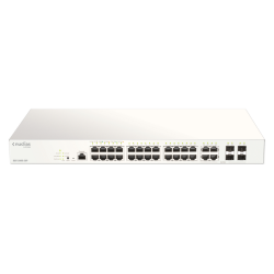 D-Link 28-Port Gigabit PoE+ Nuclias Smart Managed Switch including 4x 1G Combo Ports, 193W