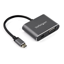 StarTech.com USB C Multiport Video Adapter - USB-C to 4K 60Hz Mini DisplayPort 1.2 or 1080p VGA Monitor Adapter - USB Type-C 2-i