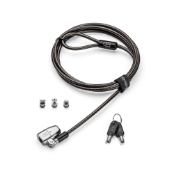 Kensington K68108EUM cable lock Black, Silver 1.8 m