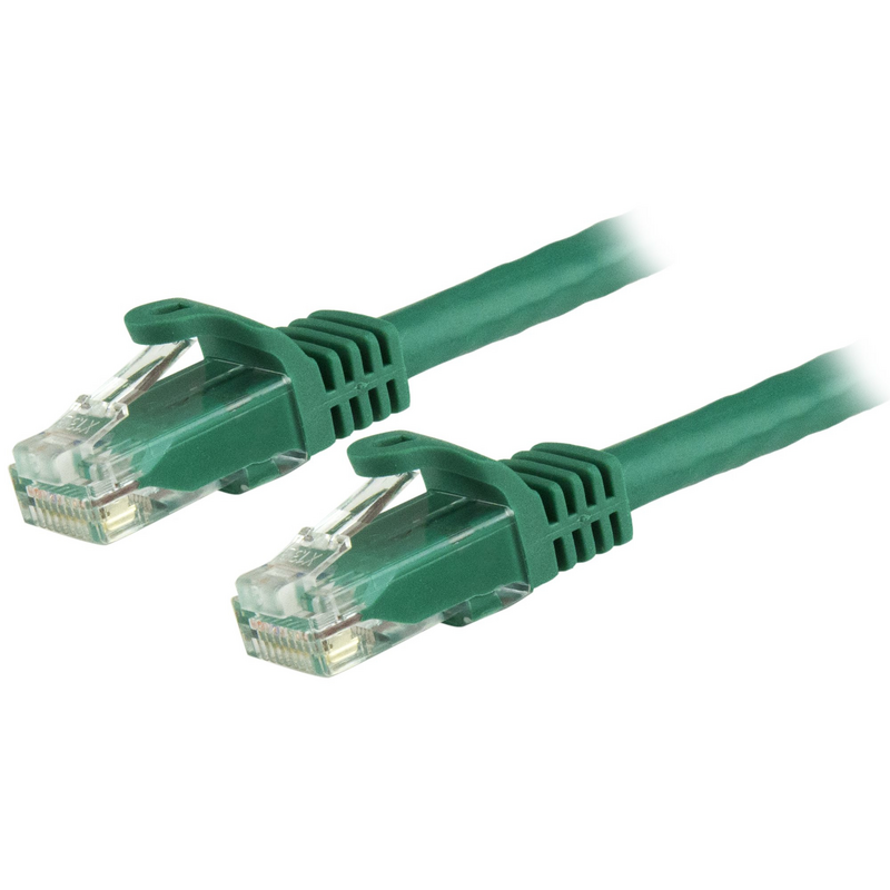 StarTech.com 7.5m CAT6 Ethernet Cable - Green CAT 6 Gigabit Ethernet Wire -650MHz 100W PoE RJ45 UTP Network/Patch Cord Snagless 