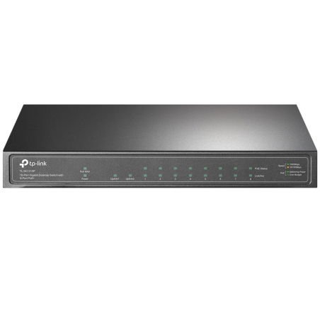 TP-Link TL-SG1210P network switch Unmanaged Gigabit Ethernet (10/100/1000) Power over Ethernet (PoE) Grey