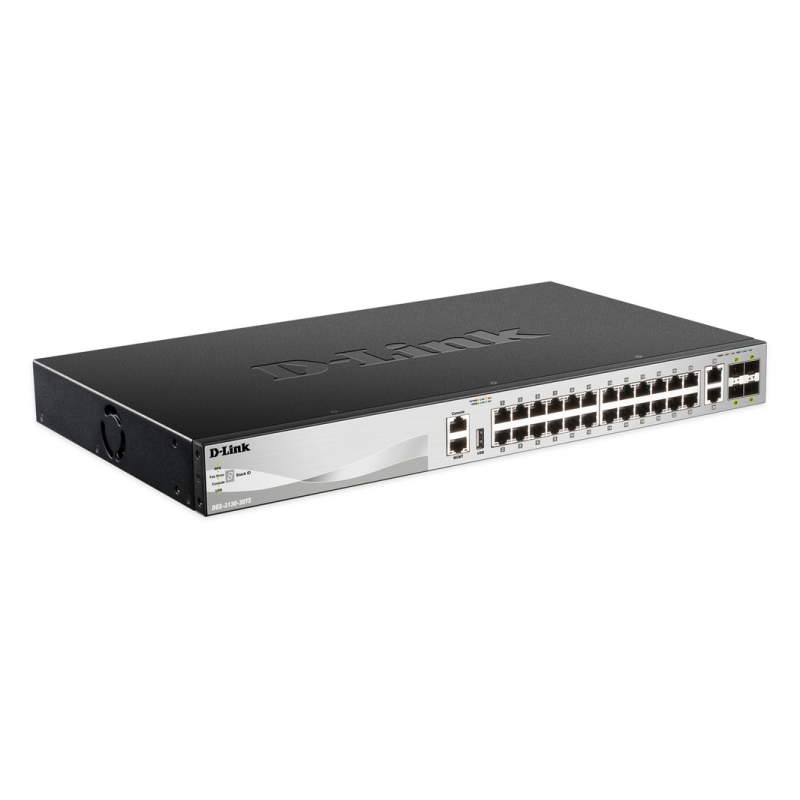 D-Link DGS-3130-30TS Managed L3 Gigabit Ethernet (10/100/1000) Black, Grey