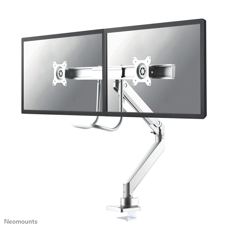 Neomounts NM-D775DXWHITE Monitor arm 10-32" - gas spring - Topfix - 180°-stop