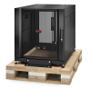 APC NetShelter SX, Server Rack Enclosure, 12U, Shock Packaging, Black, 658H x 600W x 900D mm