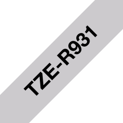 Brother TZE-R931 label-making tape Black on silver