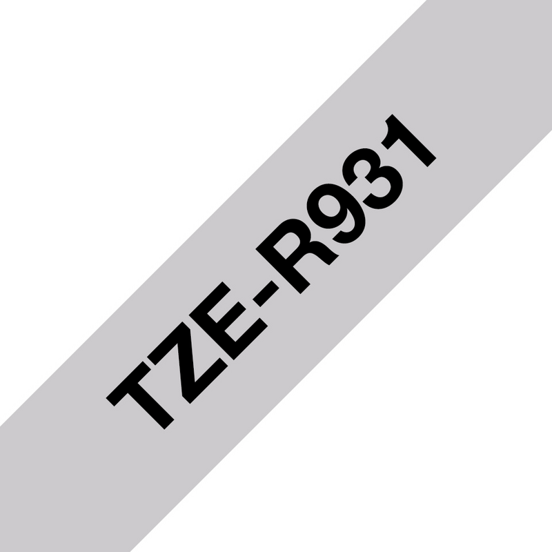 Brother TZE-R931 label-making tape Black on silver