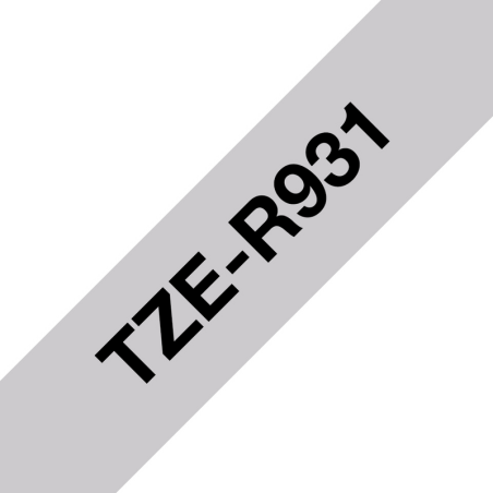 Brother TZE-R931 label-making tape Black on silver