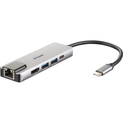 D-Link 5-in-1 USB-C Hub with HDMI/Ethernet and Power Delivery