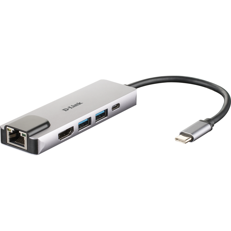 D-Link 5-in-1 USB-C Hub with HDMI/Ethernet and Power Delivery