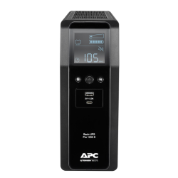 APC Back-UPS Pro, 1200VA/720W, Tower, 230V, 8x IEC C13 outlets, Sine Wave, AVR, USB Type A + C ports, LCD, User Replaceable Batt