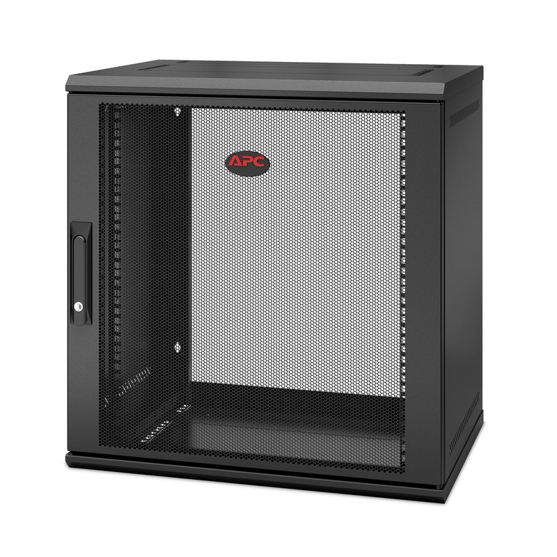 APC NetShelter WX AR112SH4 - 12U, 19 inch patch cabinet, Wall mount, Pre-assembled, 400MM deep
