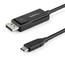 StarTech.com 3ft (1m) USB C to DisplayPort 1.2 Cable 4K 60Hz - Bidirectional DP to USB-C or USB-C to DP Reversible Video Adapter