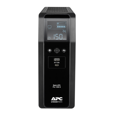 APC Back-UPS Pro, 1600VA/960W, Tower, 230V, 8x IEC C13 outlets, Sine Wave, AVR, USB Type A + C ports, LCD, User Replaceable Batt