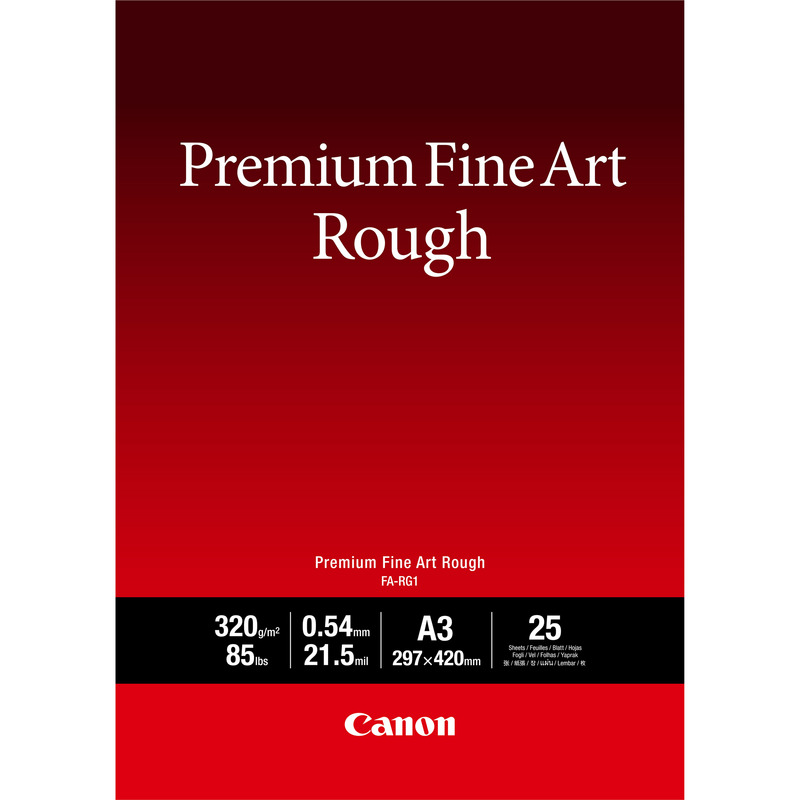 Canon FA-RG1 Premium Fine Art Rough Paper, A3, 25 sheets