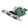 StarTech.com 2-port PCI Express RS232 Serial Adapter Card - PCIe RS232 Serial Host Controller Card - PCIe to Dual Serial DB9 Car