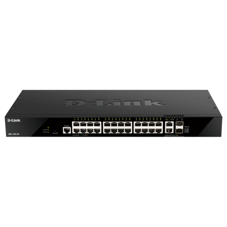 D-Link 28-Port Gigabit Stackable Smart Managed Switch with 2 x 10GBase-T & 2 x 10G SFP+