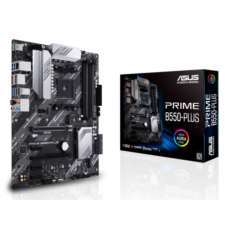 ASUS PRIME B550-PLUS AMD B550 Socket AM4 ATX