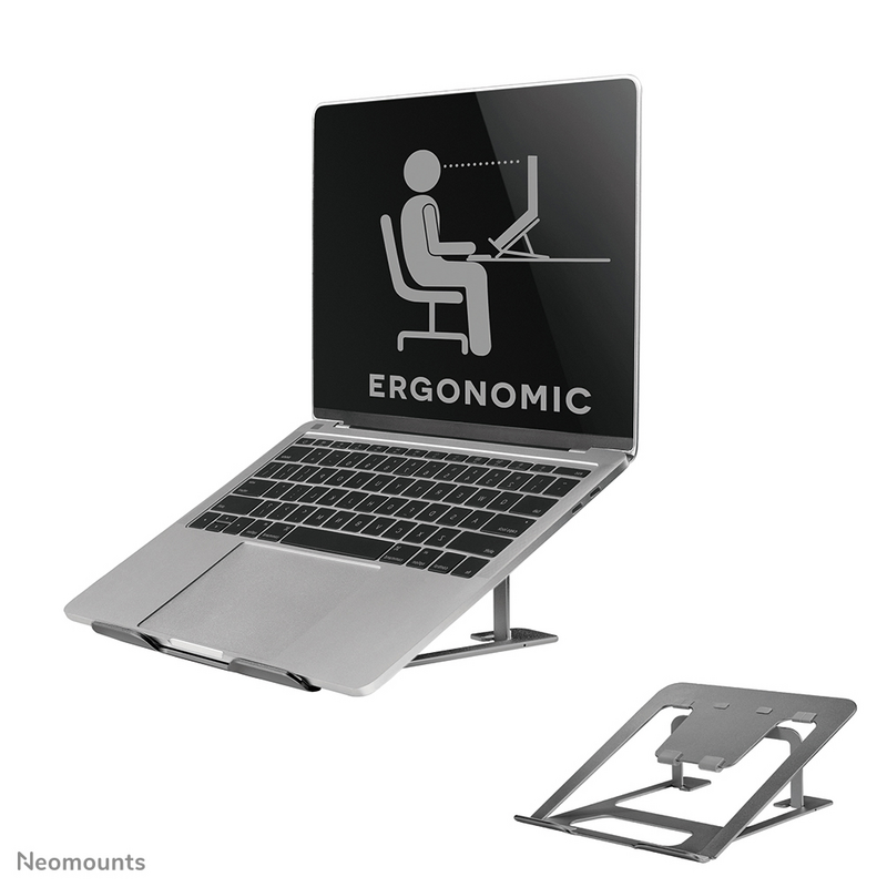 Neomounts NSLS085GREY Laptop stand 10-17" - foldable - compact - universal
