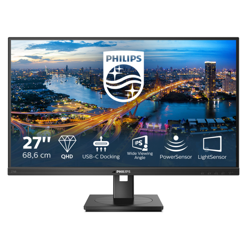 Philips 276B1/00 computer monitor 68.6 cm (27") 2560 x 1440 pixels Full HD LED Black