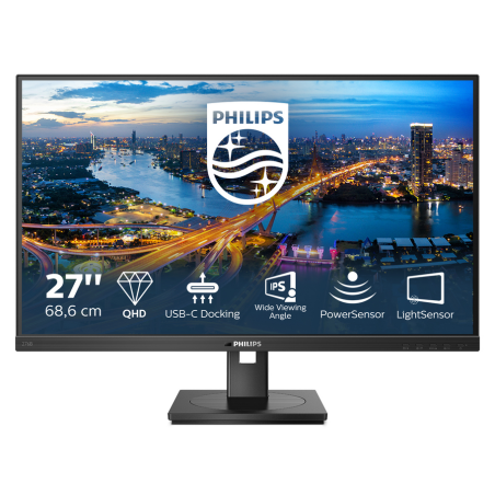 Philips 276B1/00 computer monitor 68.6 cm (27") 2560 x 1440 pixels Full HD LED Black