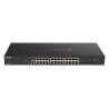 D-Link 24-port 10GBASE-T + 4-port 10/25G SFP28 Smart Managed Switch